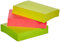 Post-it Notes, Verschiedene Neonfarben, 3 Blöcke, 38 mm x 51 mm, 100 Blatt pro Block - Selbstklebende Notizzettel für Notizen, To-Do-Listen und Erinnerungen