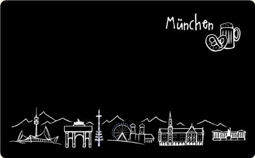 die stadtmeister Frühstücksbrettchen Skyline München