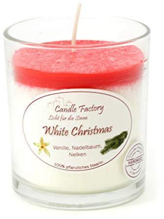 Candle Factory Party Light Duftkerze im Glas Duft: White Christmas
