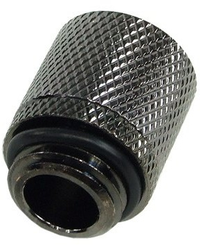 11/8mm (8x1,5mm) Anschraubtülle G1/4 - gerändelt - black nickel