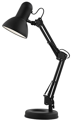 Verstellbare Schreibtischlampe FAMOUS Schwarz, Höhe 59cm