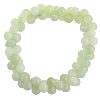 Budawi® Serpentin China Jade DNA Armband Perlenarmband Stretcharmband