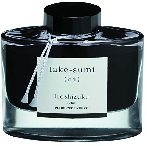 PILOT Iroshizuku Fountain Pen Ink – 50 ml Bottle – Take-sumi (Gray Black) (Japan Import), Black