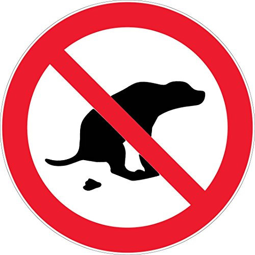 Panneau Déjection canine interdite - Rigide Ø180mm - 4041049