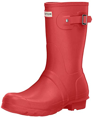 Hunter Original Short - Stivali Donna, Rosso (Military Red), 37