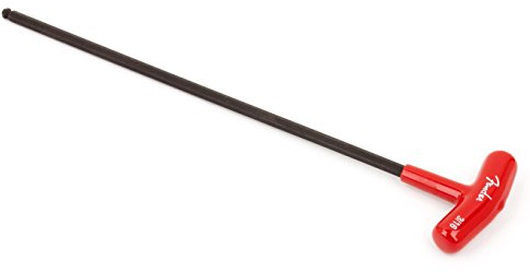 Fender® - Llave con empuñadura en T para ajustar el alma de la guitarra, 3/16-1/8