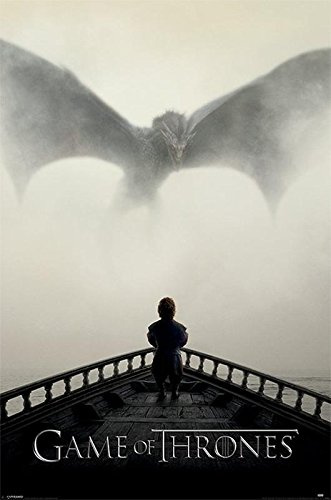 Game of Thrones Poster A Lion & A Dragon (61cm x 91,5cm) + Original tesa Powerstrips® (1 Pack/20 STK.)
