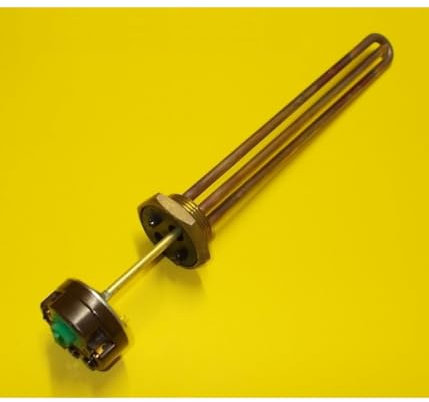 TrAdE Shop Traesio Resistenza SCALDABAGNO Elettrico 1200W 1'1/4 Attacco FILETTATO con TERMOSTATO