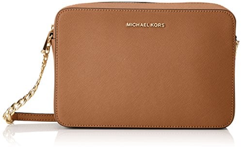 Michael Kors Damen Jetset Lg Ew Crossbody Umhängetasche, Braun (Acorn)