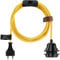 Hoopzi - Fil électrique en Tissu de 4,5M pour Éclairer Partout Chez Vous - Douille Ampoule E27 avec Interrupteur - Créez Votre Suspension Luminaire, Baladeuse, Lampe Suspendue - Bala Jaune