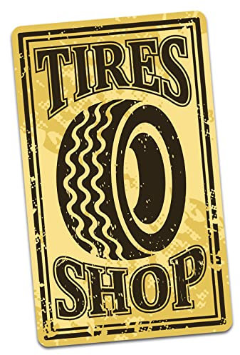 Finest Folia Retro Vintage Aufkleber Sticker Old School Ace Kult Rockabilly (#33 Tires Shop)