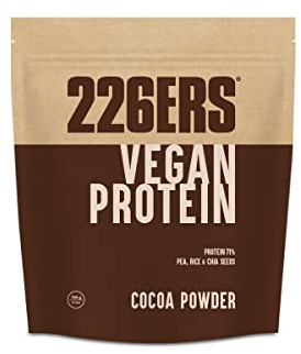 226ERS Vegan Protein | Proteína Vegana en Polvo | Arroz, Guisantes y Chia | Batido Vegetal Sin Gluten ni Lactosa, Chocolate - 700 gr