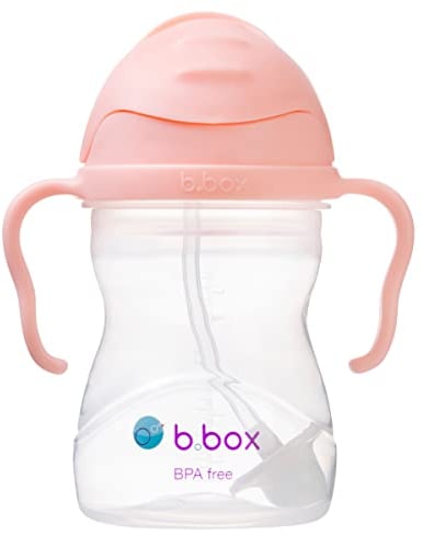 b.box Tasse à Paille Lestée | Pour Boire Quel que Soit l'Angle | Couvercle Rabattable, Gobelet avec Paille, Prise en Main Facile | Sans BPA, Passe au Lave-Vaisselle | Dès 6 Mois | 240 ml