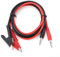 DollaTek 2Pcs 15A 4mm Bananenstecker auf Krokodilklemme Prüfspitze Kabel - Rot + Schwarz