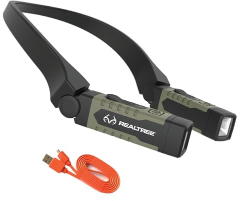 EZRED - Luz de cuello de árbol real con luz roja y blanca (RT357)