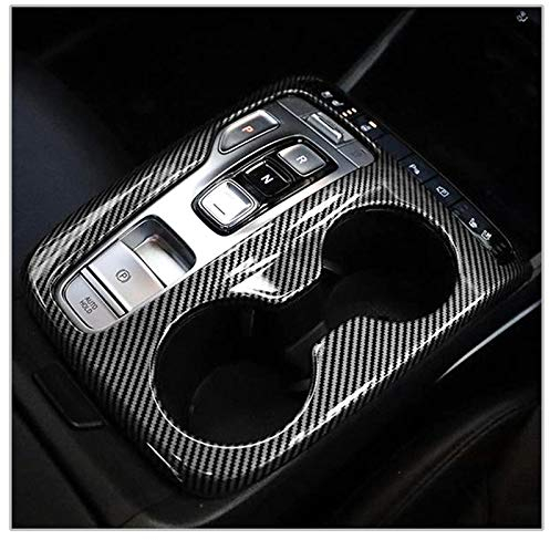 CDEFG Kompatibel mit Hyundai Tucson NX4 2021 2022 2023 2024 Interieur Dekor ABS Kunststoff Dekoration Interieurleisten Kohlefaser Tucson 2024 Auto Zubehör (Schalthebel)
