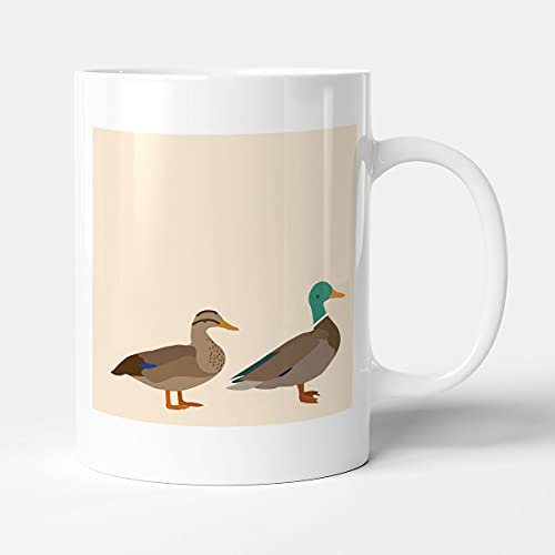 Victorian Printing Co - Ducks in A Row - Gift Mug, Ceramic, 11fl.oz.