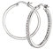 s.Oliver Creolen 925 Sterling Silber Damen Creolen, mit Zirkonia synth., 2,1 cm, Silber, Kommt in Schmuck Geschenk Box, 2032819