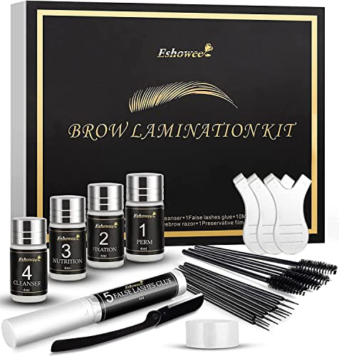 kit Laminado de Cejas, Laminado de Cejas Kit Profesional, Cejas Semipermanentes, Cejas Impermeables y Duraderas, Las Cejas Semi permanentes Hechas en Casa, La Duración es de Hasta 6 Semanas