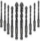 ASNOMY 10pcs Fliesenbohrer Betonbohrer Set, Glasbohrer Keramikbohrer mit Sechskantschaft Steinbohrer Glasbohrersatz Fliesenbohrer-Set für Glas Fliesen Spiegel Beton