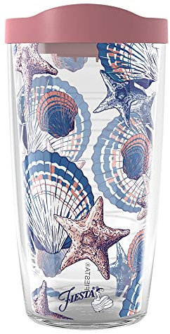 Tervis Fiesta Stars of The Sea Made in USA Double Walled Insulated Tumbler Cup Keeps Drinks Cold & Hot, 16oz, Stars