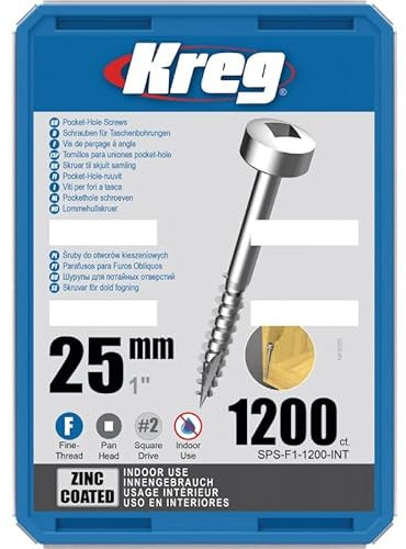 1200 Vis Kreg 25 mm - SPS-F1-1200-INT
