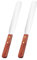 2 Pièces Cire Spatules Grattoir à Crème d'Épilation en Métal Spatules Antiadhésives Cire Spatule en Applicateur d'Épilation Spatule Applicateur Grattoir en Acier Inoxydable et Manche en Bois Inclus