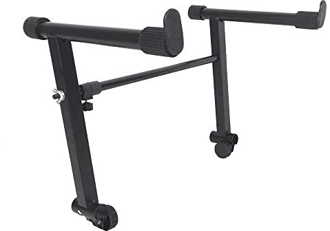 Fesjoy Supporto elettronico per pianoforte, supporto elettronico per tastiera Riser, universale, stile X, regolabile, accessorio per strumenti musicali