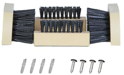 JobSite Replacement Brushes - 2 Side & 2 Bottom Boot Scraper Brushes - Compatible Original & Extra Wide Boot Scrubbers