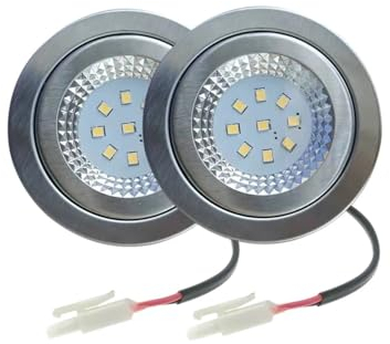 2 uds 1,5-2w bombilla Led for campana extractora 12V 24V 110V 220V con conector SM EL YL 2,36-2,56 pulgadas luz de armario con orificio equivalente a halógeno de 20W ( Color : Warm white , Size : EL C