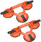 Miilovdora 2 Stücke Glassauger - 3 Fach Vakuum Saugheber 130 Kg Saugheber Aluminium Vakuumheber Glassauger mit Ergonomischen & Rutschfesten Griff Saugnapf für Fliesen, Möbel, Glas, Laminat