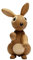 Spring Copenhagen Bounce - Niedlicher Holz-Hase | Holzfigur | 5 x 7 x 10 cm | Heimdekoration | Bücherregal-Schmuck | Holz(FSC-Eiche & -Ahorn) | Holzfigurinen Kollektion | Design von Chresten Sommer