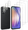 QZJinch 3+3 Piezas,Protector Pantalla para Samsung Galaxy S23 Plus,Bordes curvos 2.5D,Ultra Transparente,Antiarañazos, Antihuellas,Sin Burbujas, Dureza 9H