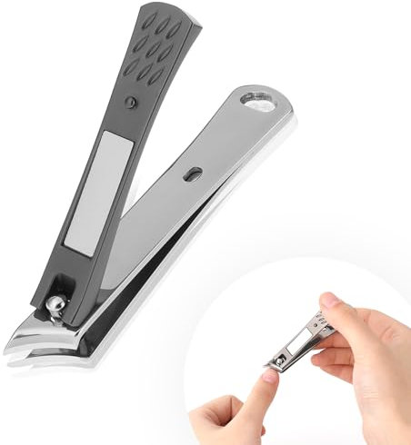 Coupe-ongles avec bord biseauté - Coupe-ongles incurvé - Avec bord tranchant - Pour ongles des mains et des pieds