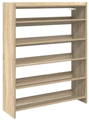 vidaXL Schuhregal Sonoma-Eiche 80x25x100 cm Holzwerkstoff, Schuhschrank, Schuhaufbewahrung, Schuhe Organizer, Schuhe Aufbewahrung, Schrank Schuhe