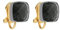 Qudo Firenze Ohrringe Ohrclips Clip gold farben Edelstahl beschichtet (smoke)