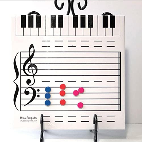Trocken Abwischbare Tafel, Magnettafel, Whiteboard, Whiteboard, Notiz-Lesetafel für Musikunterricht, Klavierlehrer, Musikklassenzimmer, Musiklehrer, der Musik Unterrichtet