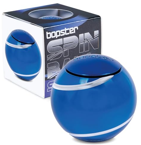 bopster Metall Spin Ball Fidget Schreibtischspielzeug – Hand Spinner, bestes Fidget-Spielzeug für Kinder, Jugendliche & Erwachsene – Stressabbau, Angstlinderung & Autismus (Blau)
