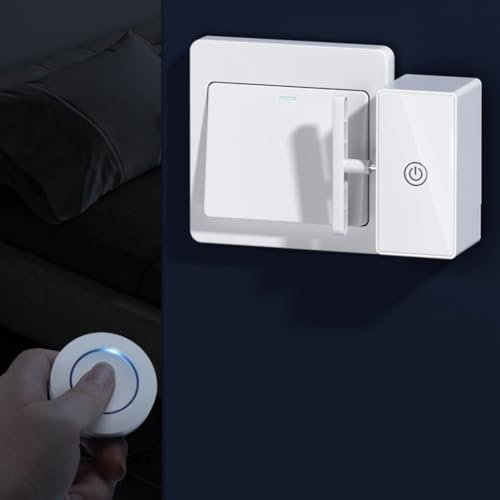 Pulsante interruttore intelligente, pulsante remoto wireless, dispositivo di spegnimento automatico della luce, raggio di controllo lungo 10 ~ 20 metri, robot telecomando (host + 1 telecomando)