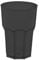 Bicchiere in plastica 480 ml GLASSY CUP (03 1299), nero – Bicchiere infrangibile e versatile per campeggio, feste, all'aperto, gastro, lavabile in lavastoviglie