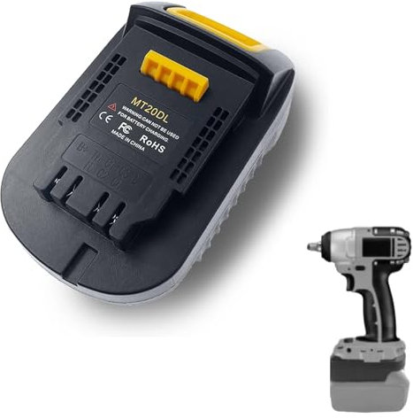 MT20DL Adapter for Dewalt Power Tool, Compatible with Makita 18V Lithium-ion Battery Replace for Dewal.t 20V batteries (Adapter Only)