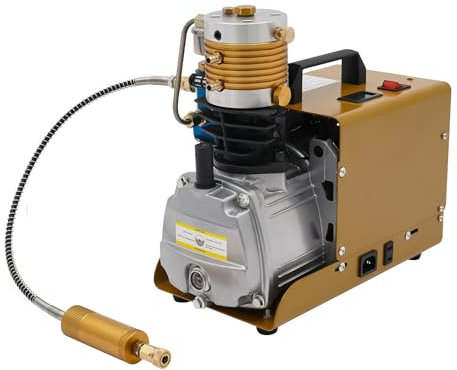 Luftkompressor, Pumpe Hochdruckpumpe Kompressor Elektropumpe Luftpumpe für Tauchflaschen Luftgewehre und Industrieanwendungen Tragbar für weniger als 4 l Flaschen