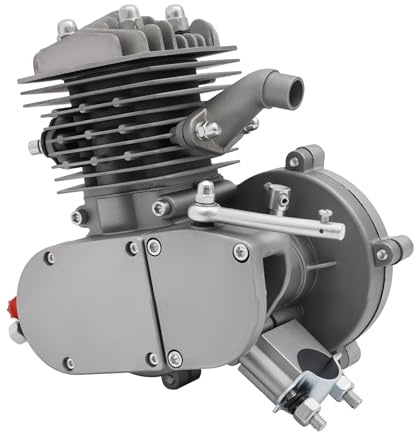 PBTERDTF 80ccm Fahrrad Motor Kit 2 Takt benzin Bike Motor mit CDI Zündung Einzylinder Fahrrad Benzinmotor Umrüstset 40 km/h für Fahrrad für Mountain-/Rennräder Set