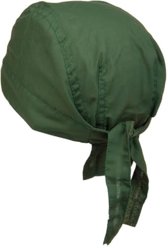 styleBREAKER Bandana Kopftuch für Damen und Herren verstellbar Zandana Bikertuch Polyester-Baumwollmix, Farbe:Dunkelgrün