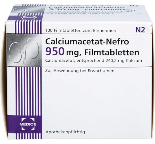 CALCIUMACETAT NEFRO 950 mg Filmtabletten 100 St