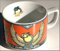 AQUILA (Grundfarbe rot) BOPLA Porzellan Serie Fortuna, 1 Kaffeetasse, 0,18l TASSE - TAZZA - CUP - TAZA 0,18 l, 1,8 dl, 6-1/4 fl. oz. platzsparend stapelbar, mircowellengeeignet, kältebeständig, ofenfest, spülmaschinenfest, gastronomiebewährtes Hartporzellan Schweizer Qualität, Dekor von namhaften Künstlern gestaltet. Begehrtes Sammlerporzellan. Alle Teller und Tassen sind individuell und einzeln kombinierbar und es passt immer in allen Farben zusammen