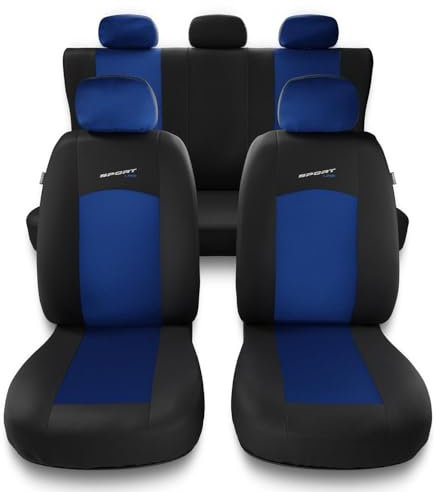 Mossa - Universal Sitzbezüge Auto kompatibel mit Mercedes-Benz A Klasse W168, W169 (1997-2012) - Autositzbezüge Schonbezüge für Autositze - S-BL