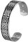 TEAMER Magnetfeldtherapie Armband Gesundheitswesen Nordische Irish Celtic Knot Viking Armreif Edelstahl Antik Silber Schwarz Schmerzlinderung Stulpearmband für Männer