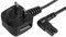 Pro Elec PEL01237 2 m UK Plug to Right Angled Figure 8 Power Cable, Black