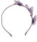 FRCOLOR Schmetterling Haar Reifen Kristall Stirnband Perle Haarband Schmetterlinge Kopfbedeckung für Frauen Mädchen Lila